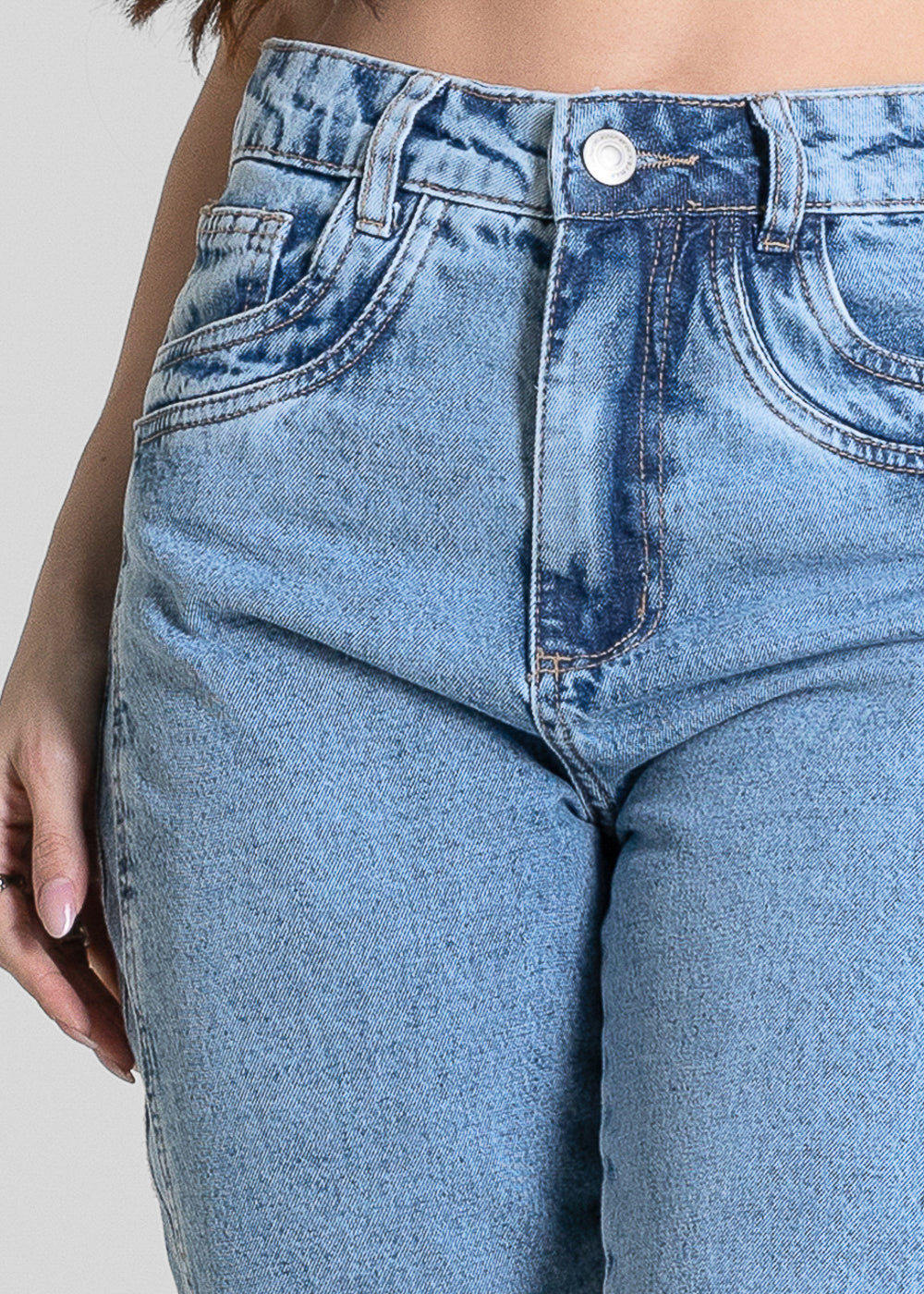 Calça Jeans Sawary Mom - 283603 AZUL