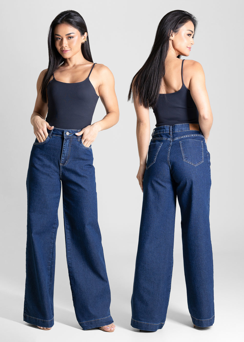 Calça Jeans Sawary Wide Leg - 283605 AZUL