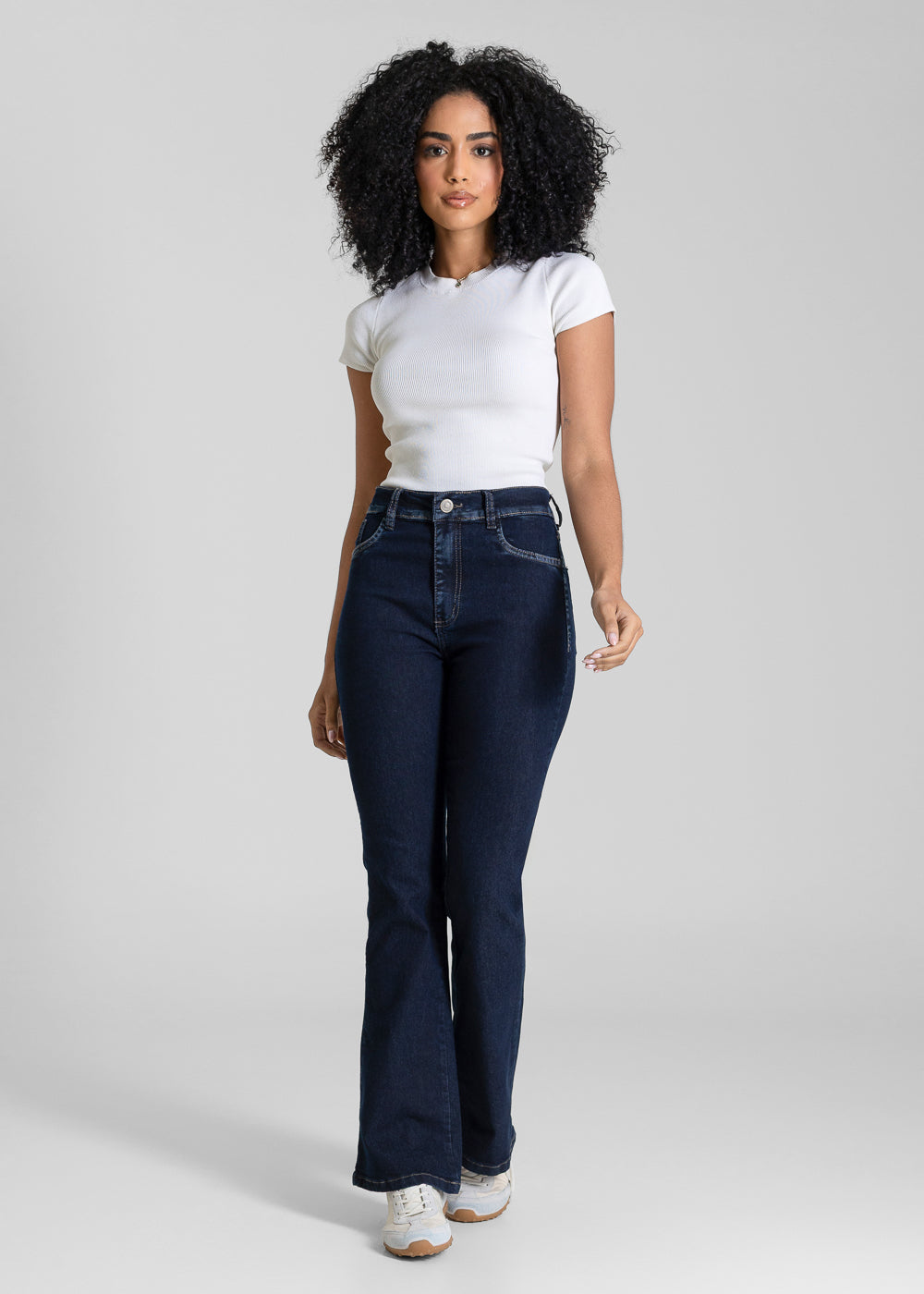 Calça Jeans Sawary Boot Cut Petit - 283607 AZUL