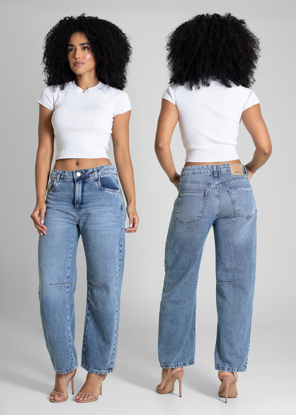 Calça Jeans Sawary Barrel - 283613 AZUL