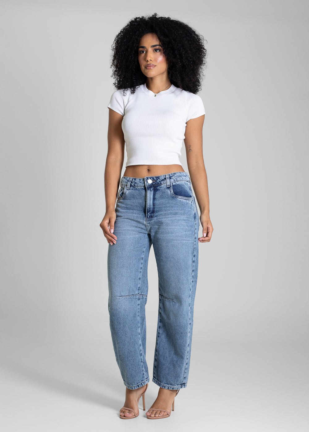 Calça Jeans Sawary Barrel - 283613 AZUL