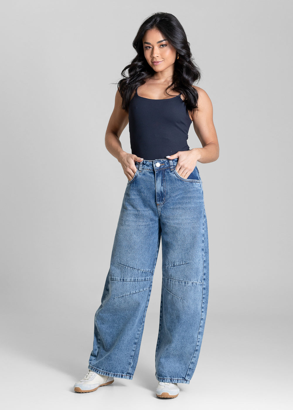 Calça Jeans Sawary Balloon Petit - 283616 AZUL