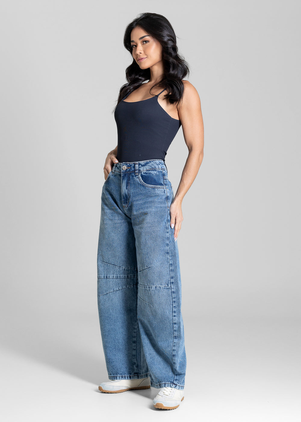 Calça Jeans Sawary Balloon Petit - 283616 AZUL