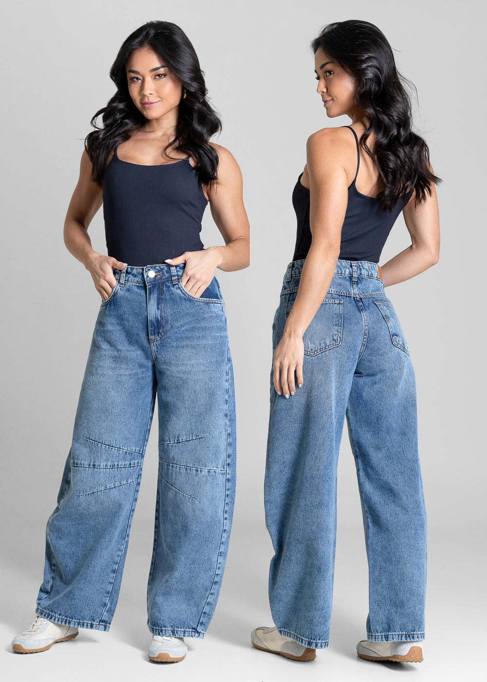 Calça Jeans Sawary Balloon Petit - 283616 AZUL