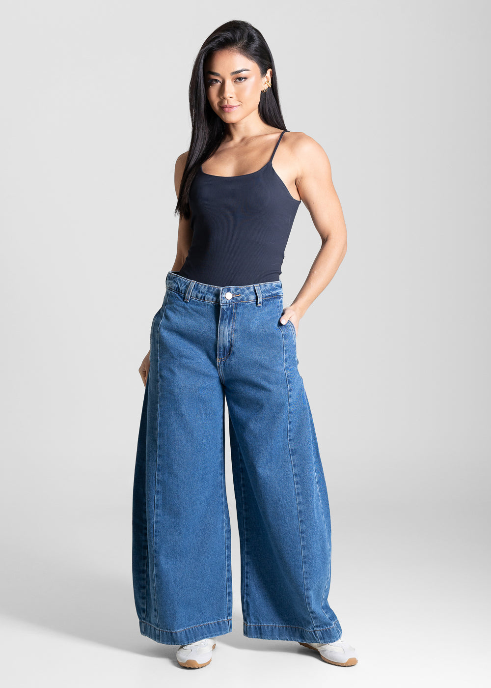 Calça Jeans Sawary Balloon Petit - 283620 AZUL