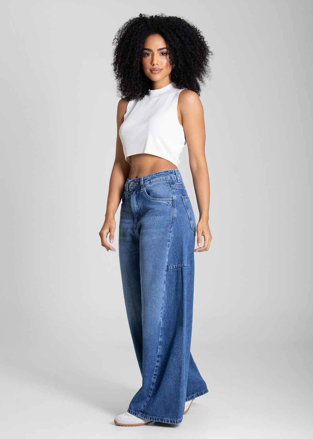 Calça Jeans Sawary Balloon Petit - 283622 AZUL