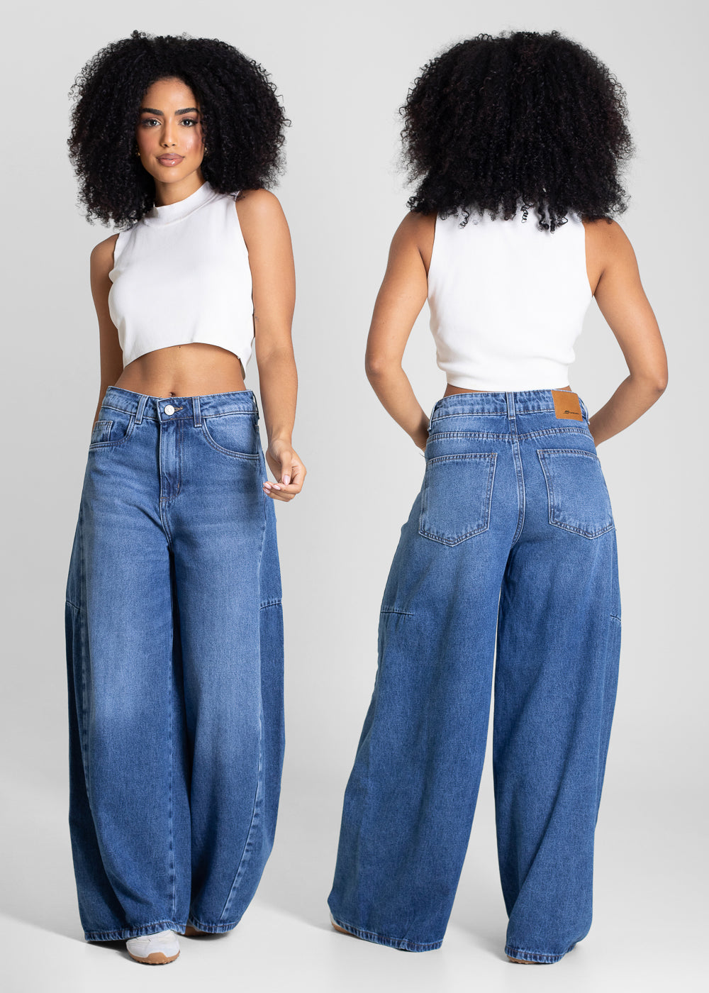 Calça Jeans Sawary Balloon Petit - 283622 AZUL
