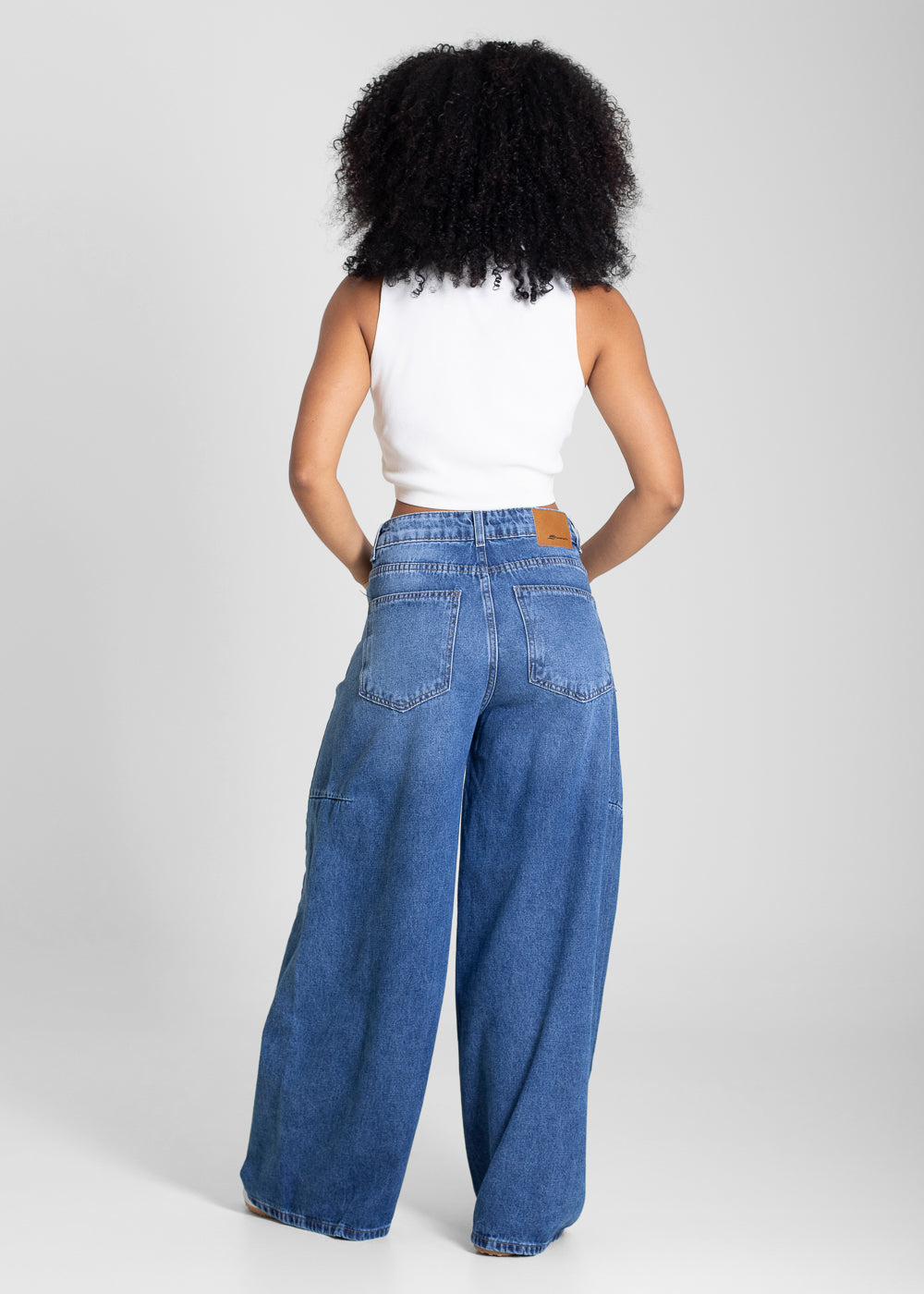 Calça Jeans Sawary Balloon Petit - 283622 AZUL