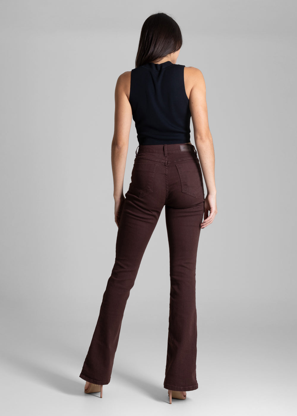 Calça Sarja Sawary Boot Cut - 283625 MARROM