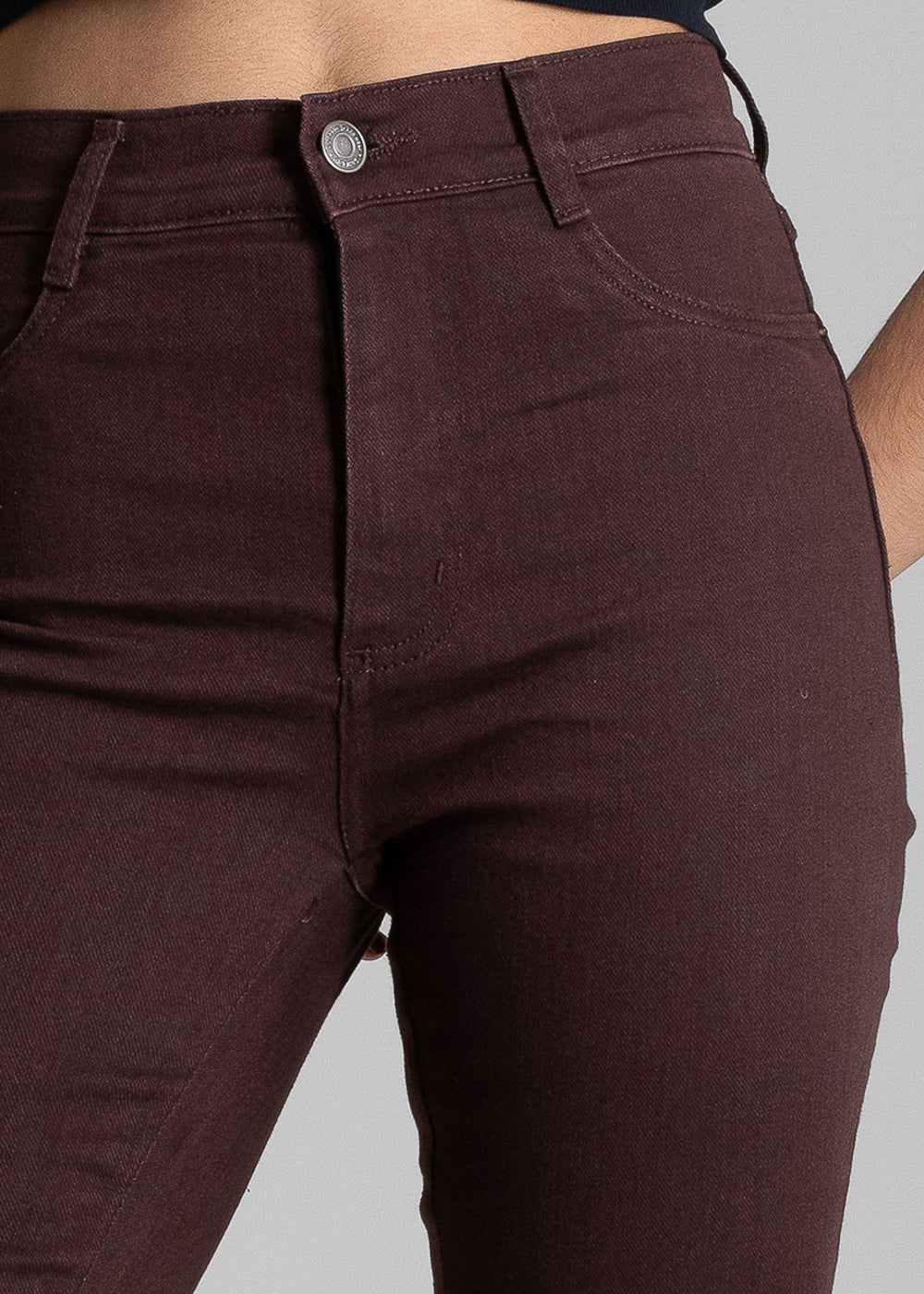 Calça Sarja Sawary Boot Cut - 283625 MARROM