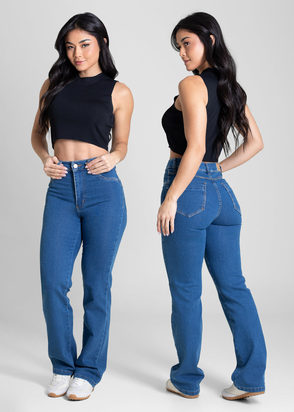 Calça Jeans Sawary Reta Petit - 283627 AZUL