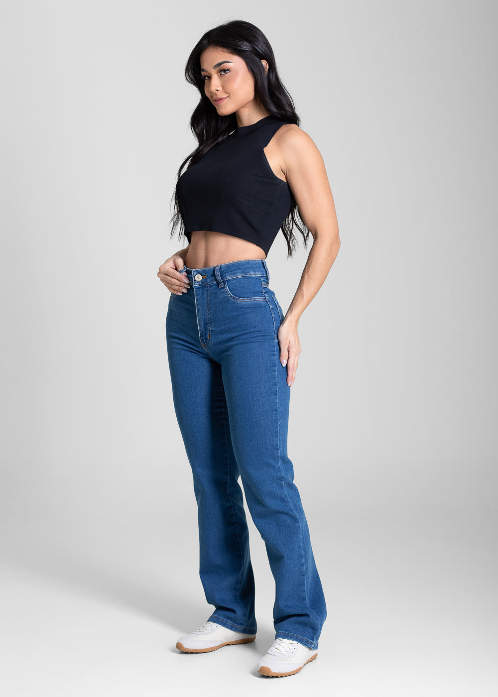Calça Jeans Sawary Reta Petit - 283627 AZUL
