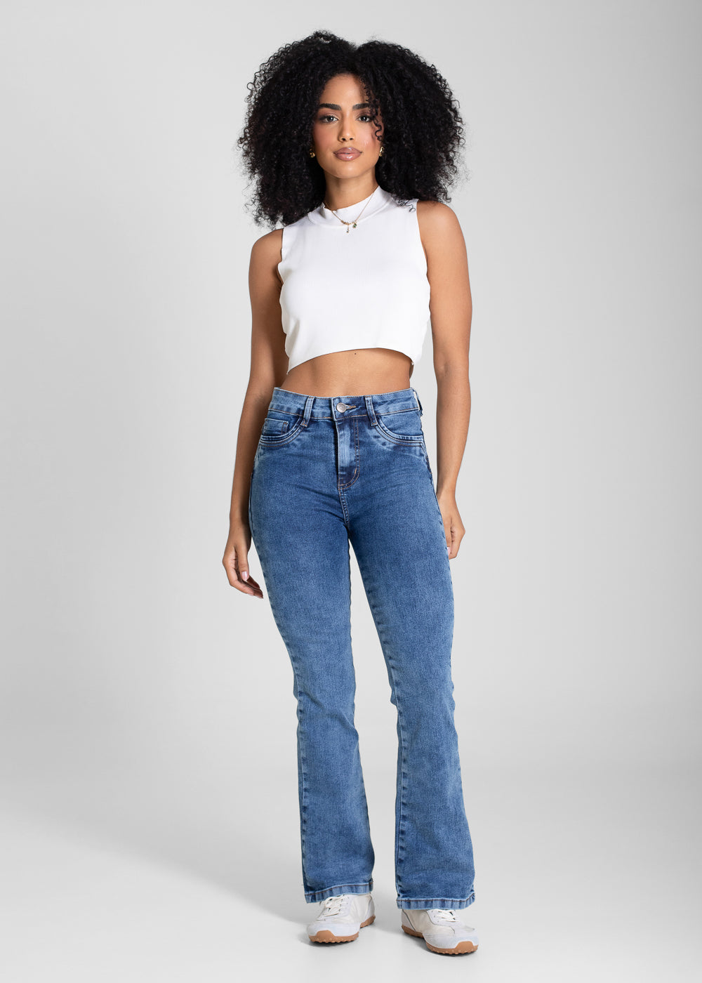 Calça Jeans Sawary Boot Cut Petit - 283628 AZUL