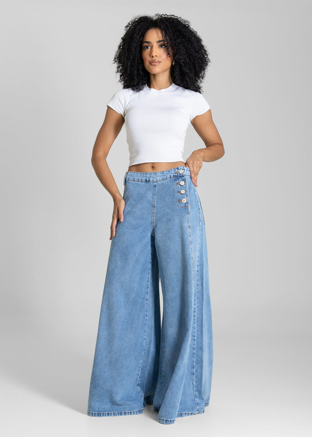 Calça Jeans Sawary Balloon - 283631 AZUL