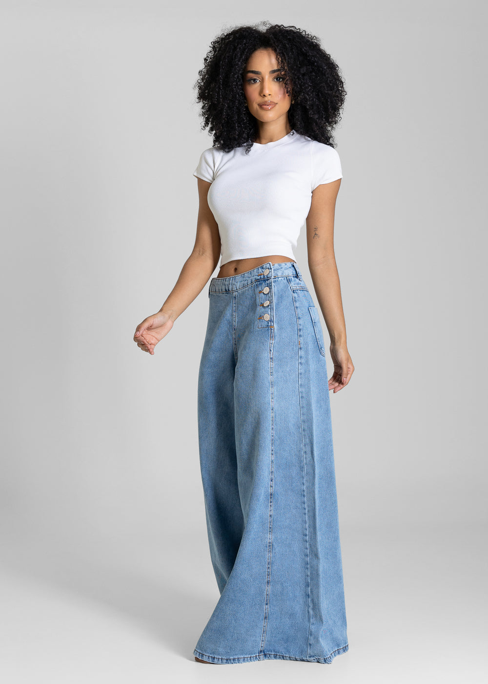 Calça Jeans Sawary Balloon - 283631 AZUL