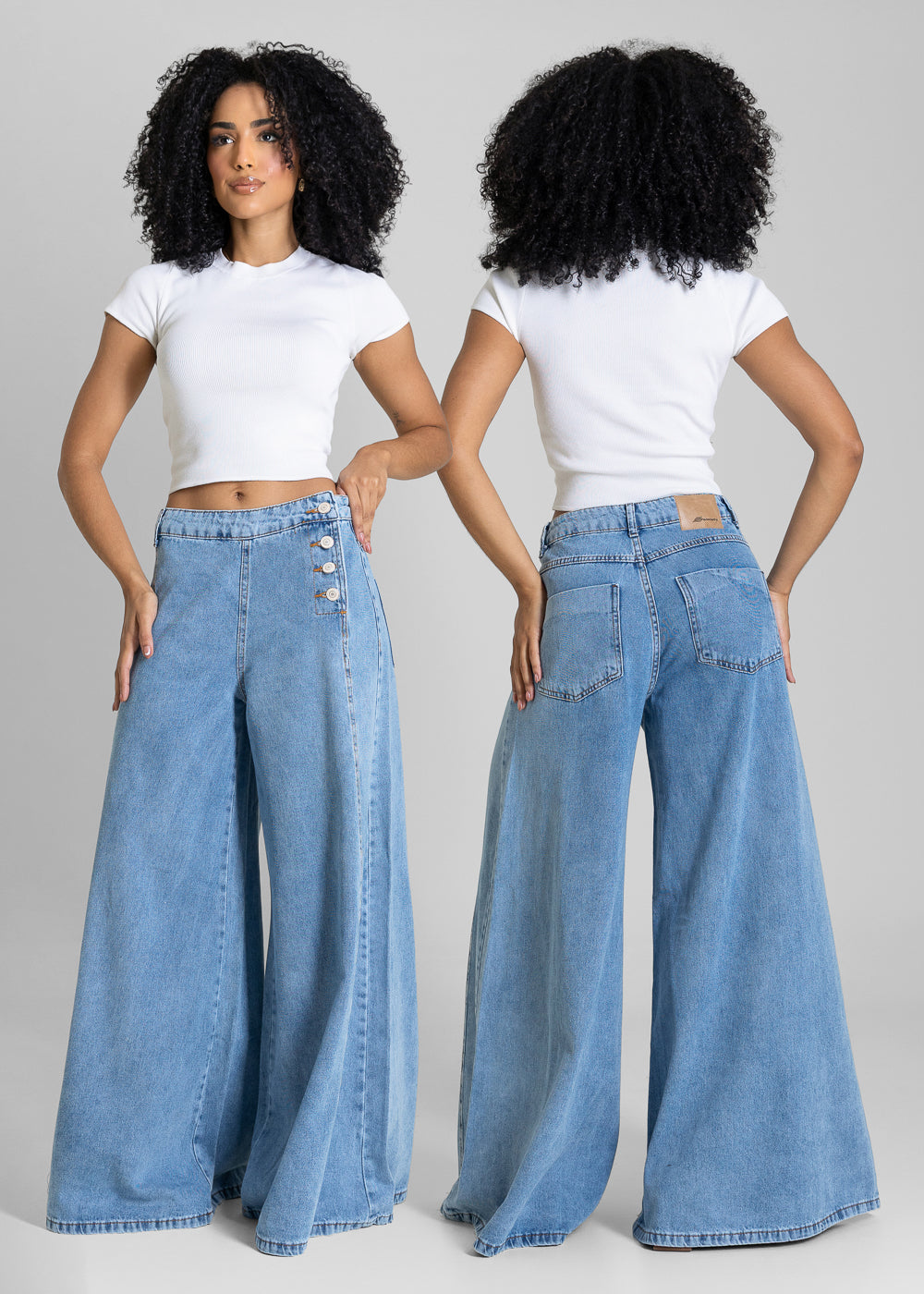 Calça Jeans Sawary Balloon - 283631 AZUL