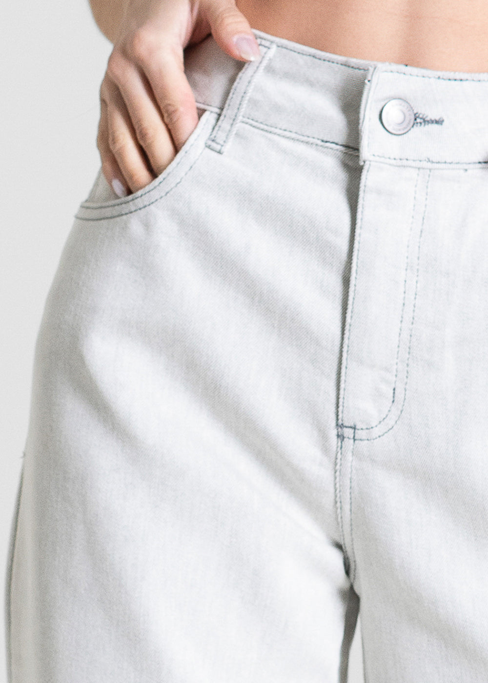 Calça Sarja Sawary Wide Leg Petit - 283650 MESCLA
