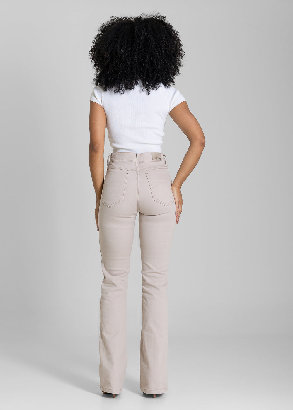 Calça Sarja Sawary Boot Cut - 283662 BEGE