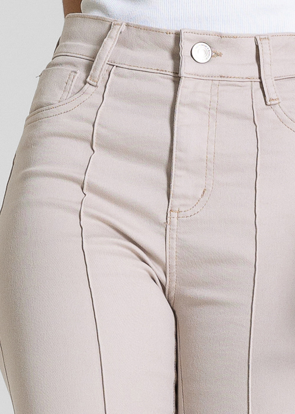 Calça Sarja Sawary Boot Cut - 283662 BEGE