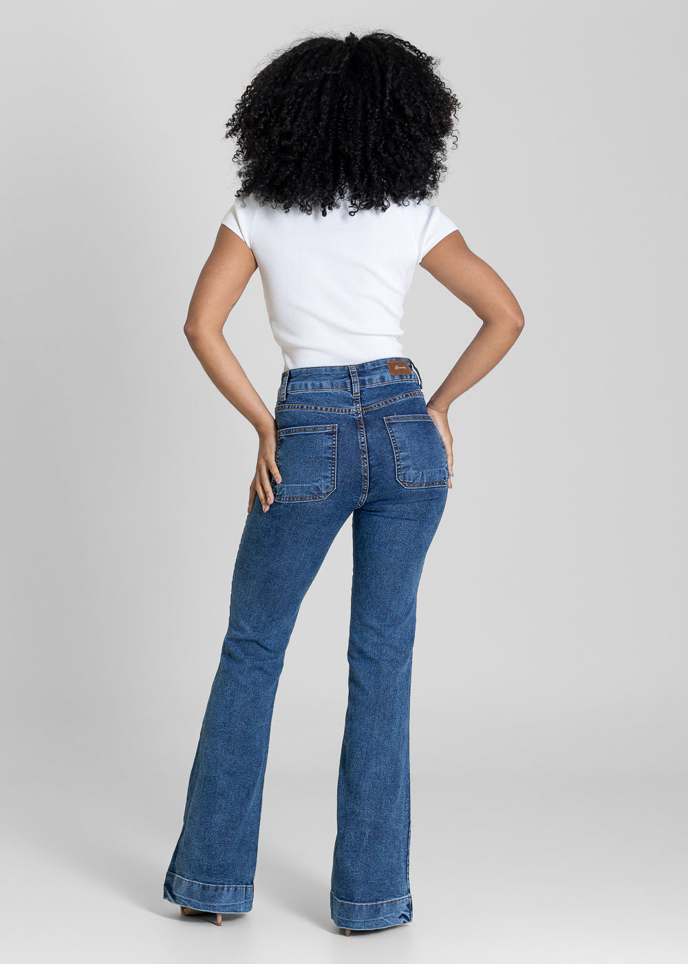 Calça Jeans Sawary Flare - 283667 AZUL