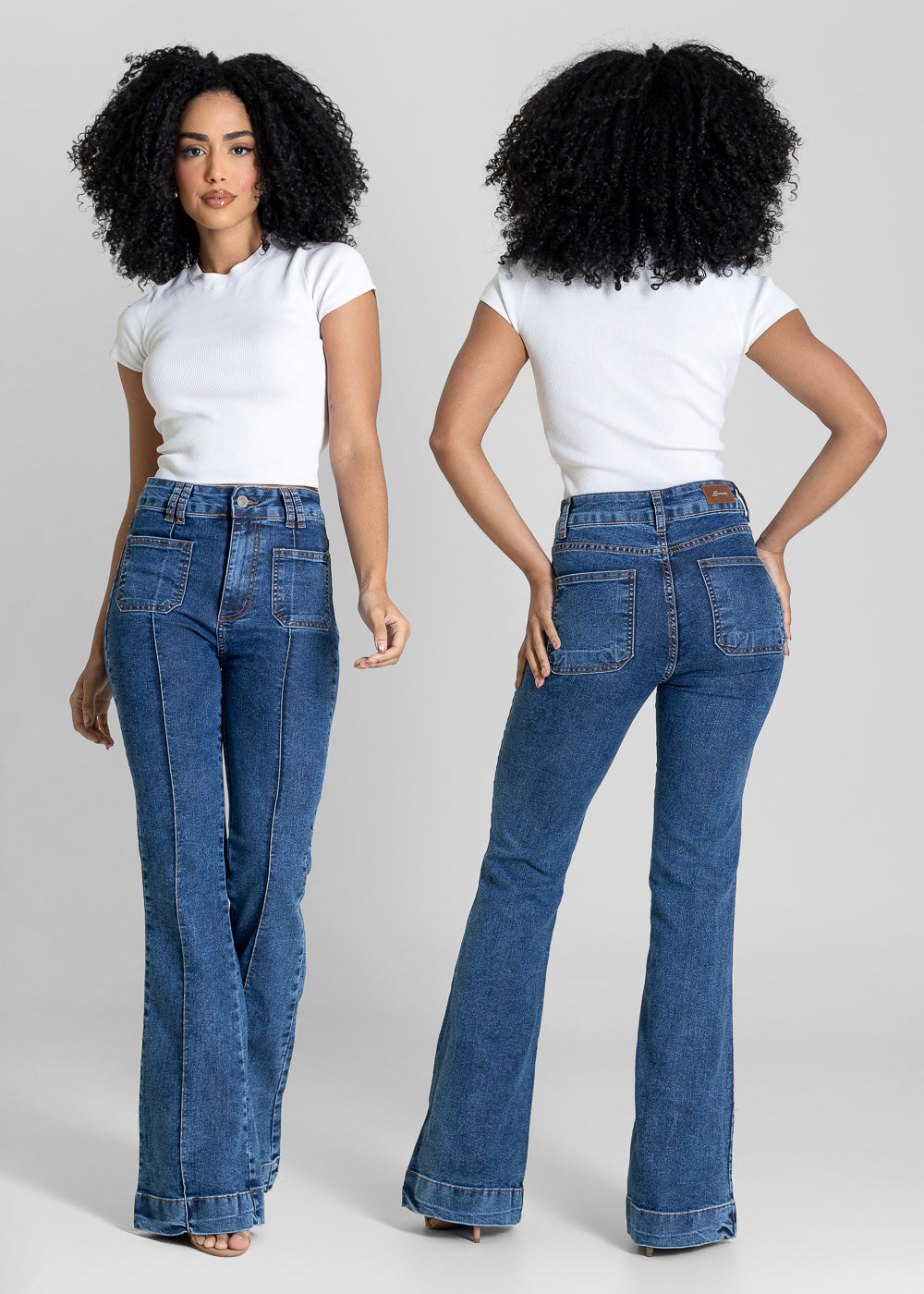 Calça Jeans Sawary Flare - 283667 AZUL