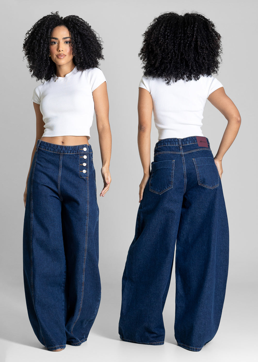 Calça Jeans Sawary Balloon - 283682 AZUL