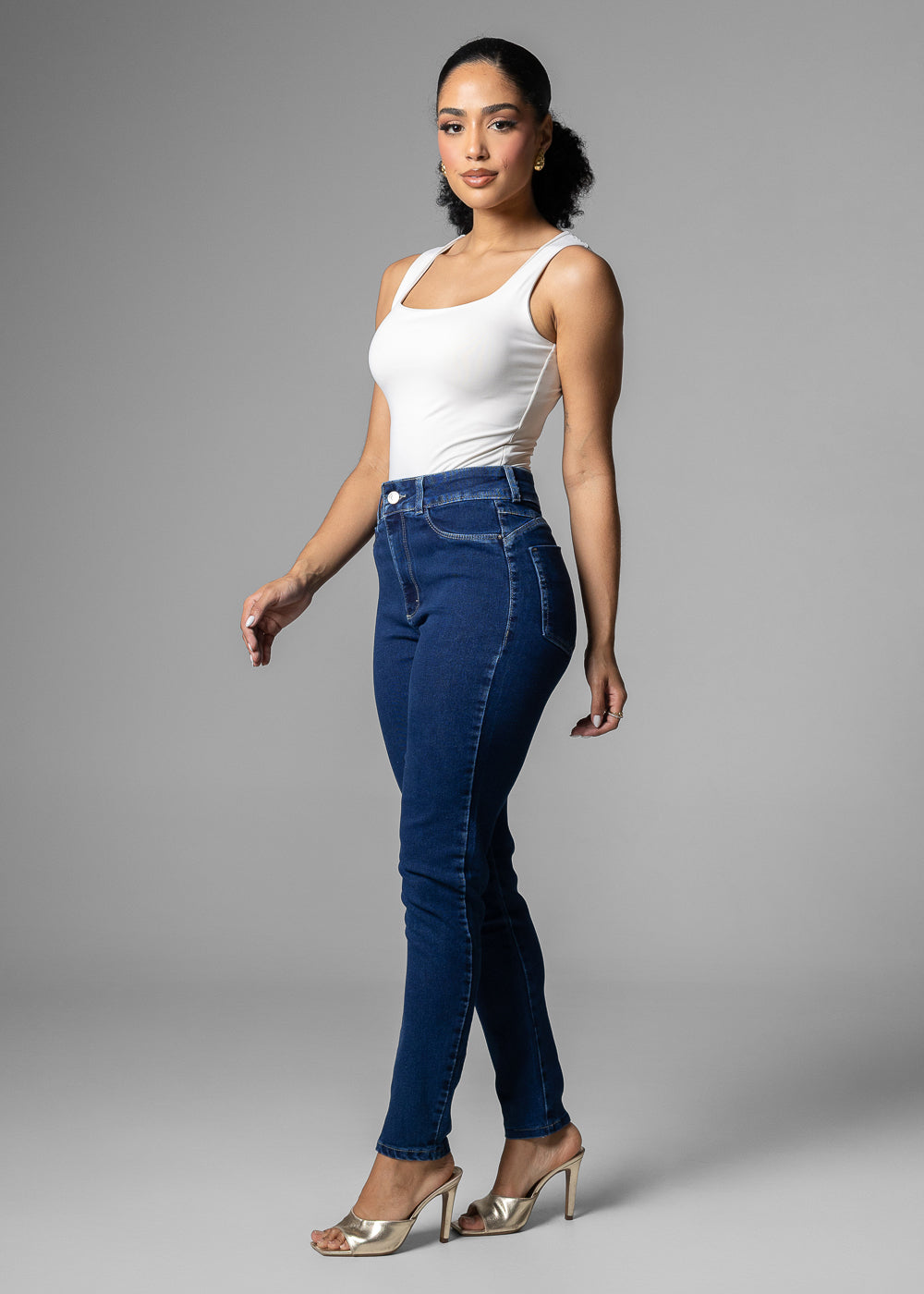 Calça Jeans Sawary Push Up - 283685 AZUL