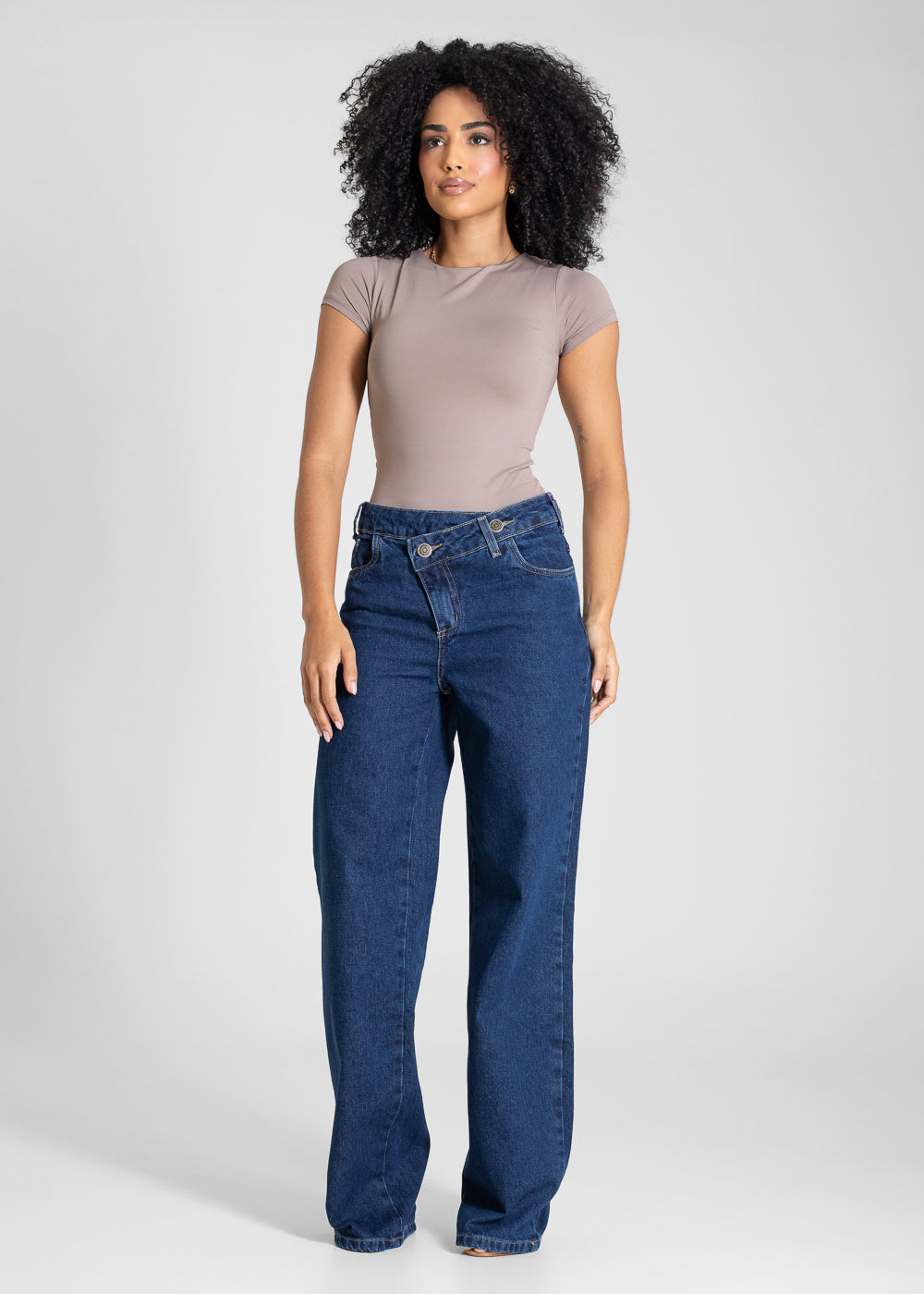Calça Jeans Sawary Wide Leg - 283687 AZUL