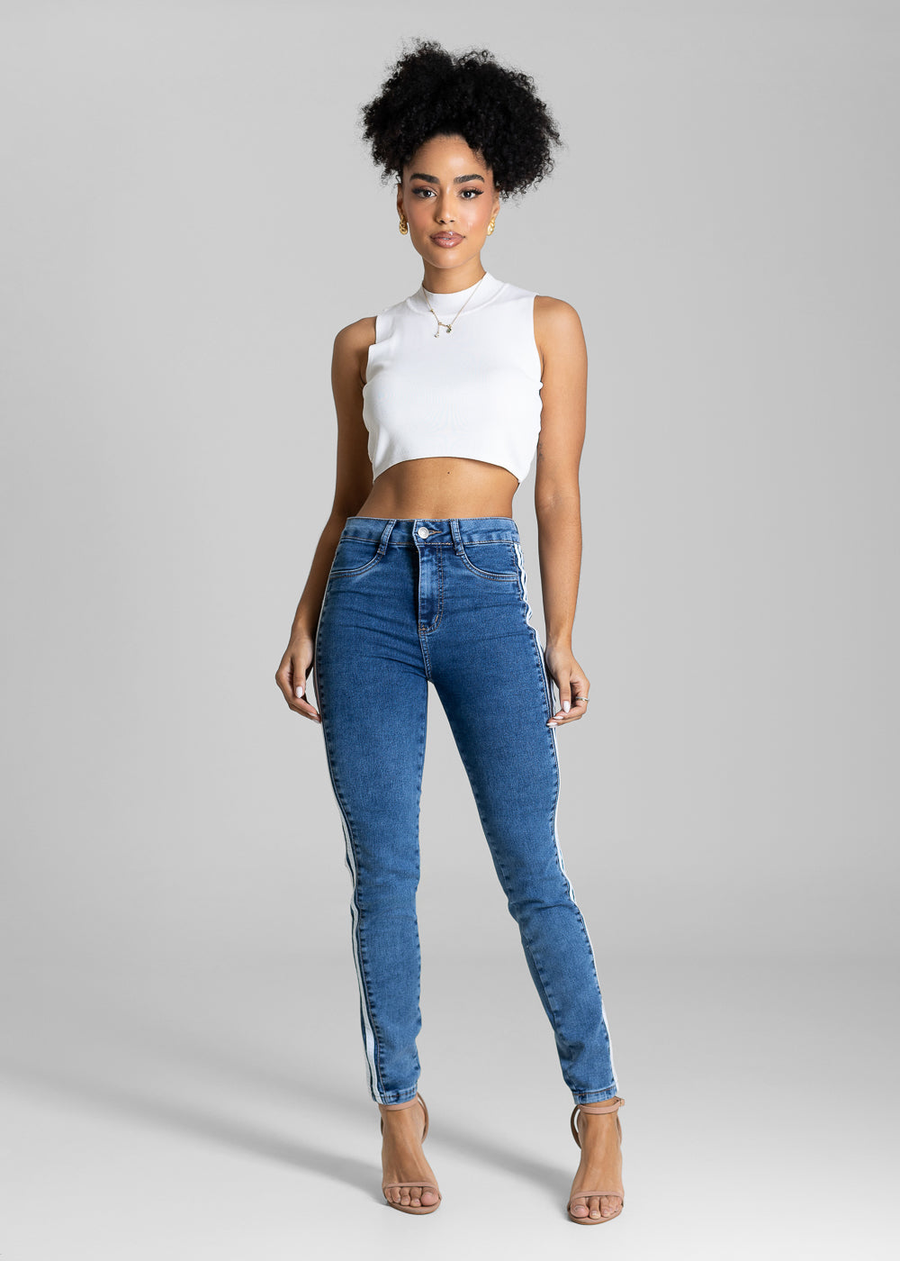 Calça Jeans Sawary Cigarrete - 283688 AZUL