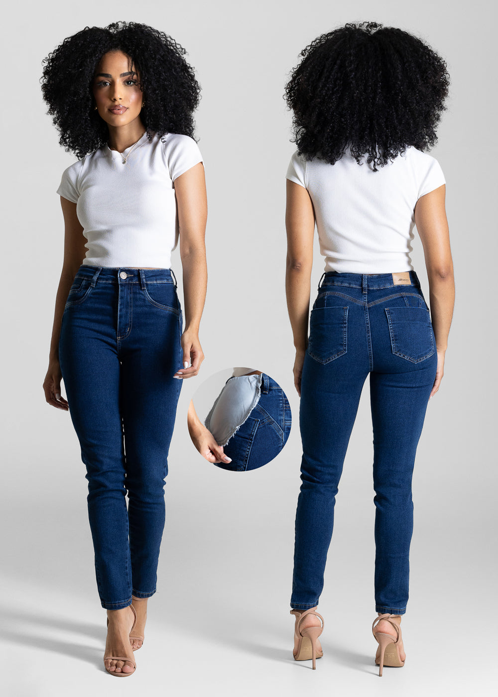 Calça Jeans Sawary Modela Bumbum - 283691 AZUL