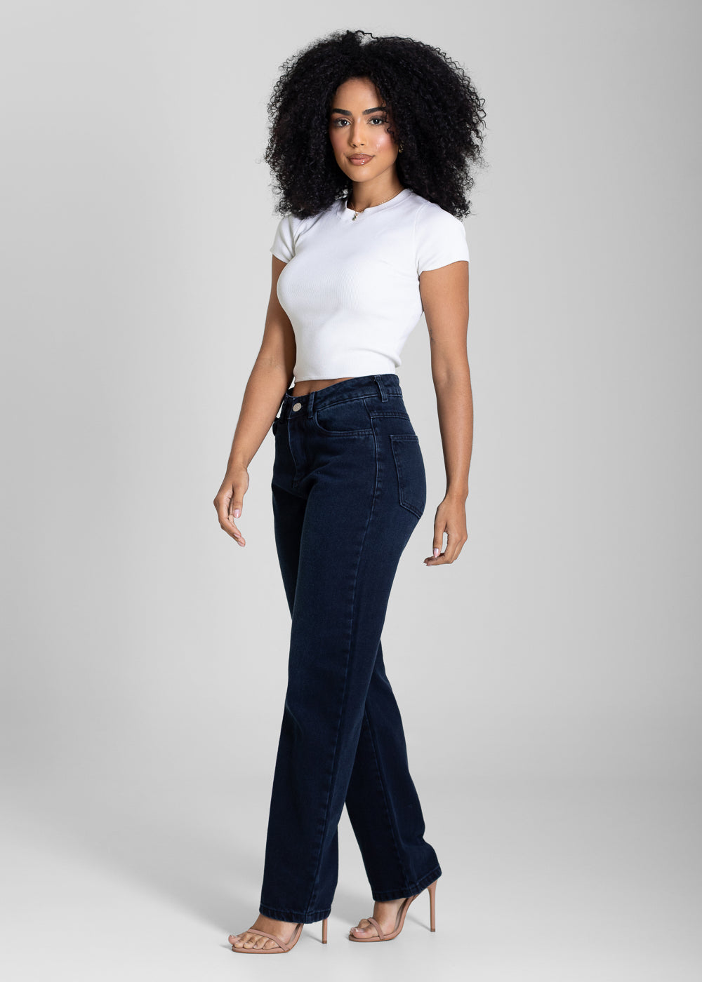Calça Jeans Sawary Reta - 283698 PRETO