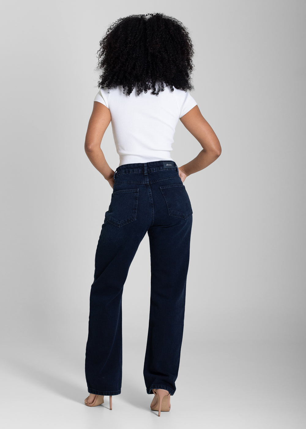 Calça Jeans Sawary Reta - 283698 PRETO
