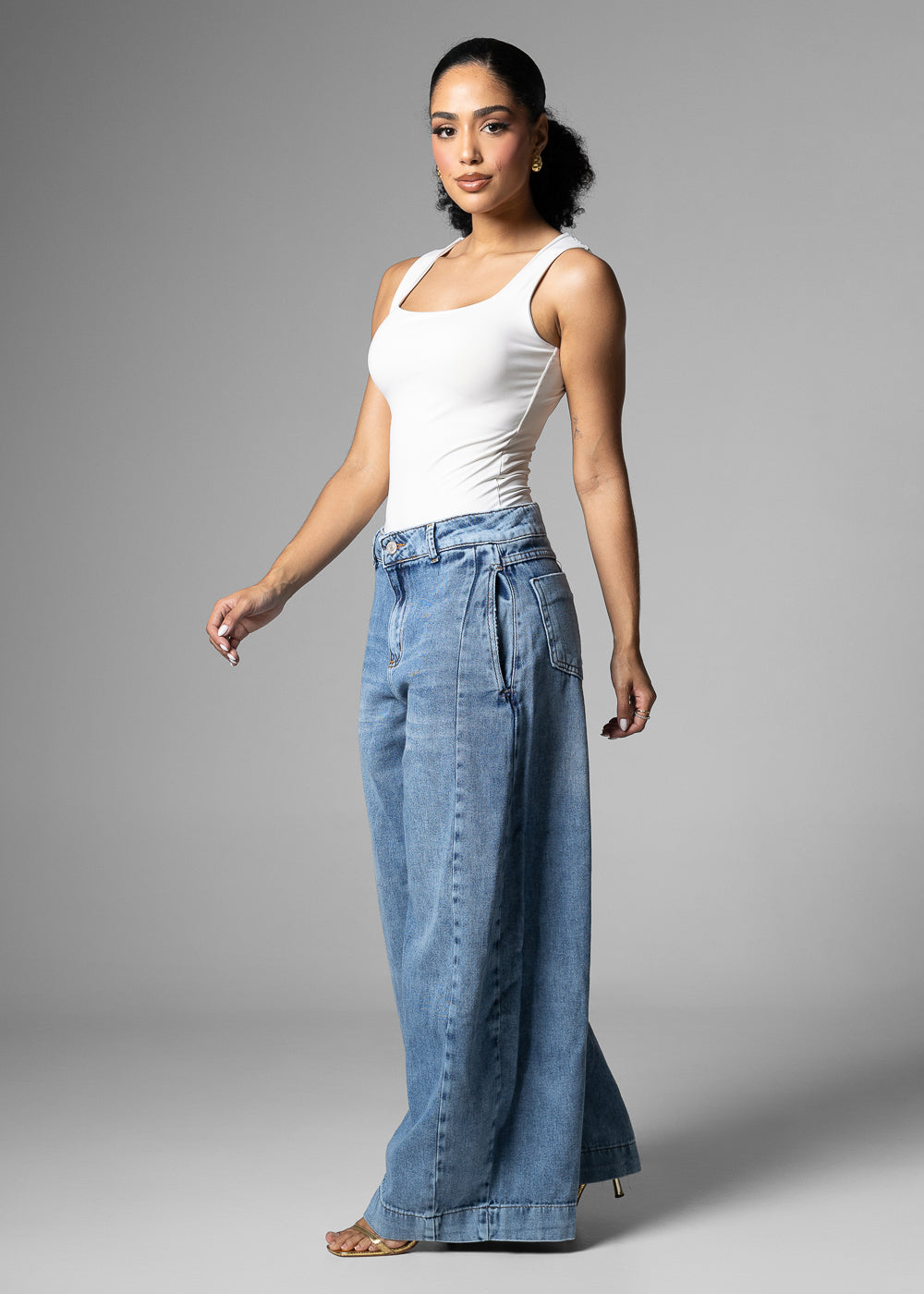 Calça Jeans Sawary Balloon - 283705 AZUL