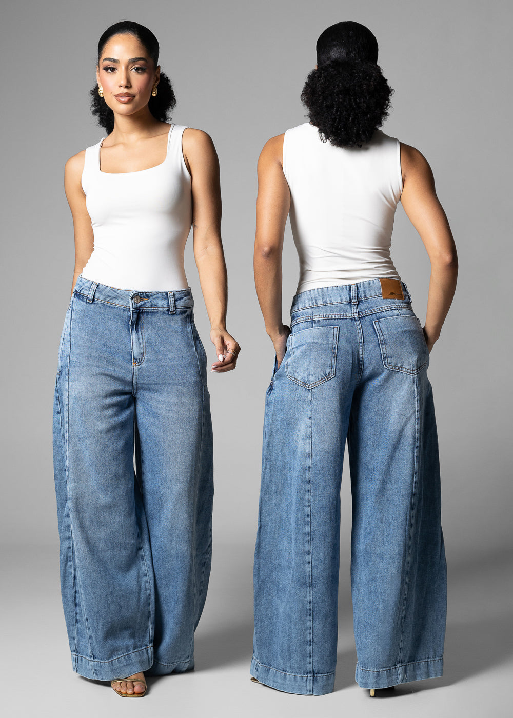 Calça Jeans Sawary Balloon - 283705 AZUL