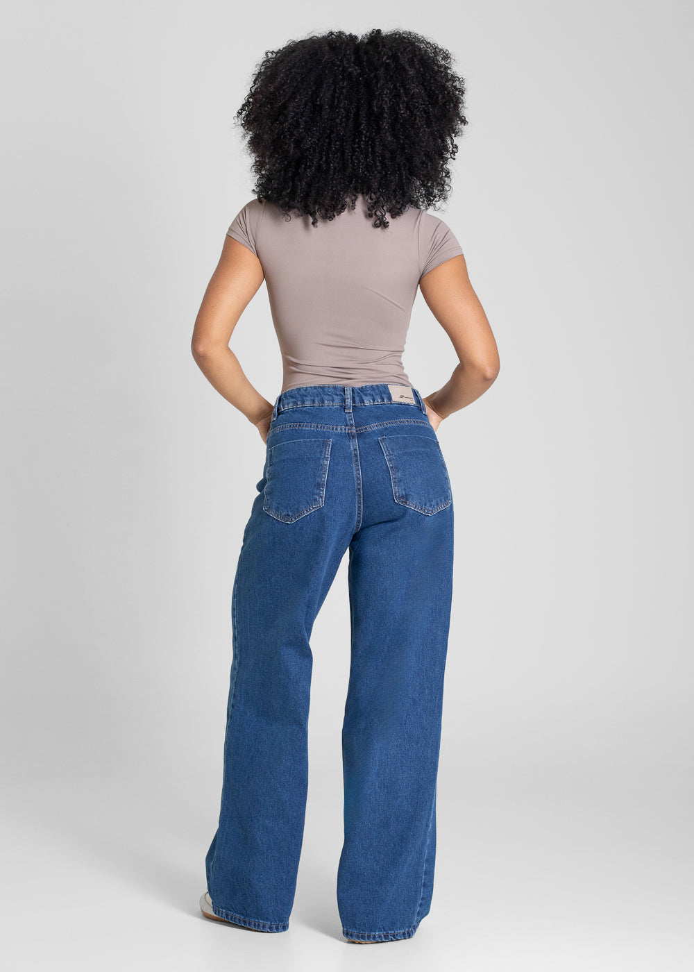 Calça Jeans Sawary Wide Leg Petit - 283708 AZUL