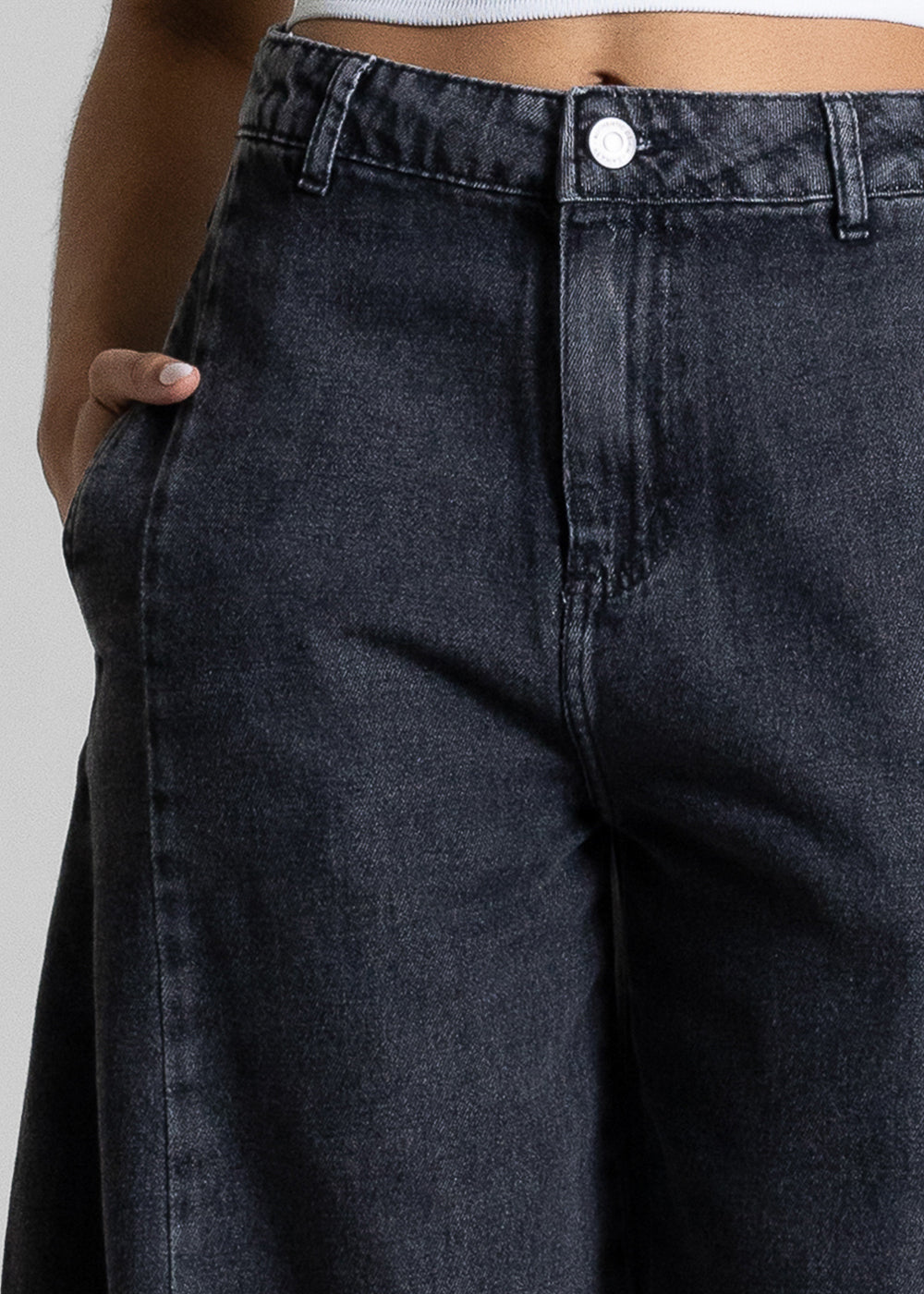 Calça Jeans Sawary Balloon - 283710 PRETO