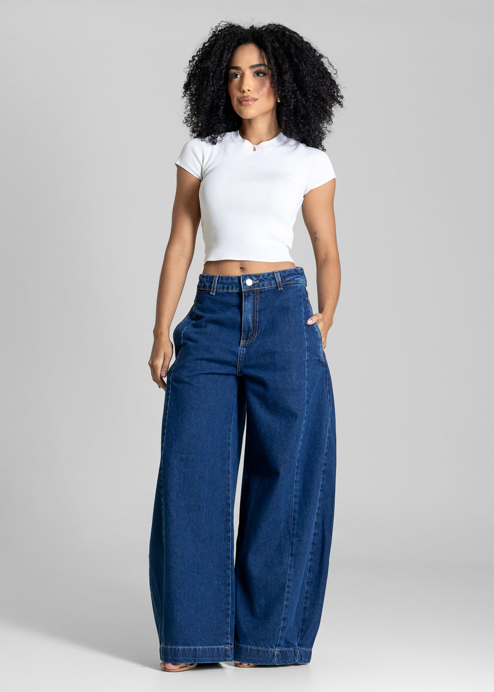 Calça Jeans Sawary Balloon - 283727 AZUL
