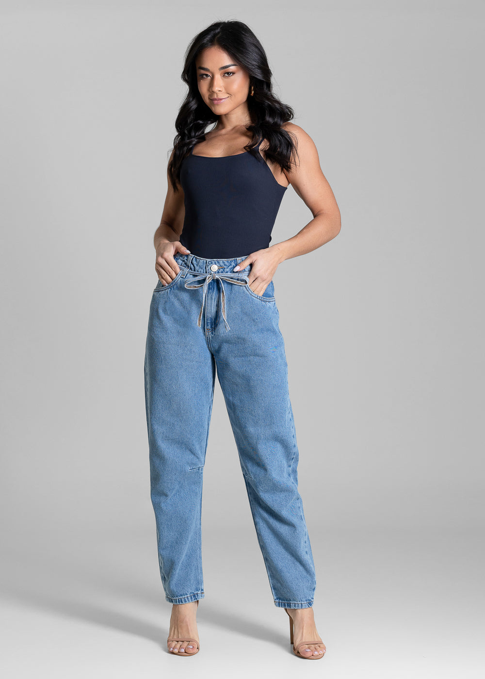Calça Jeans Sawary Barrel - 283728 AZUL