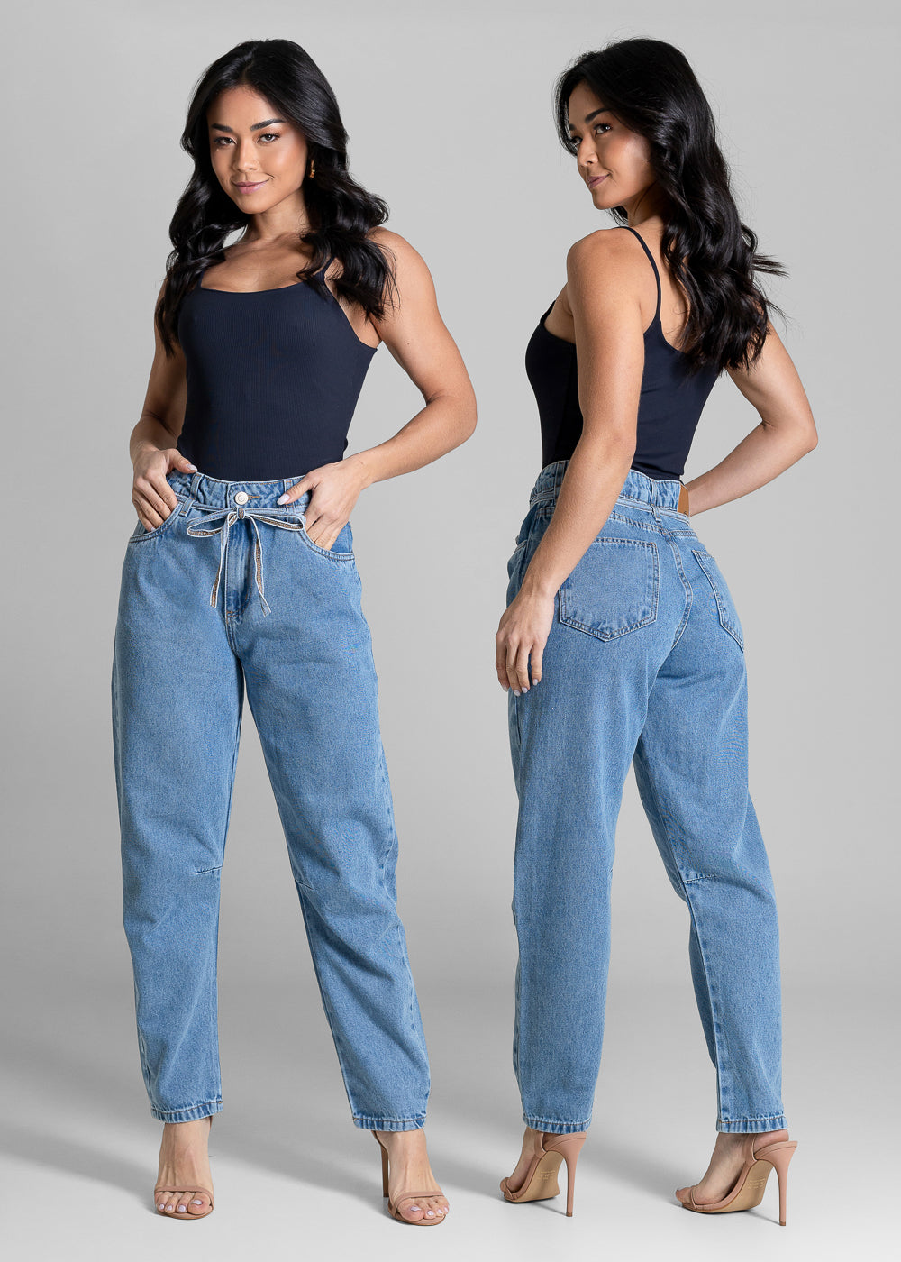 Calça Jeans Sawary Barrel - 283728 AZUL