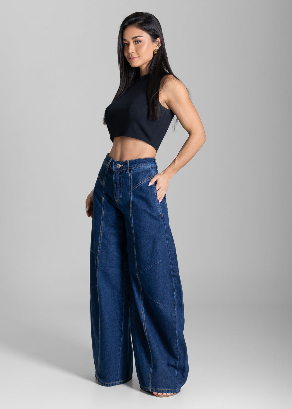 Calça Jeans Sawary Balloon - 283731 AZUL