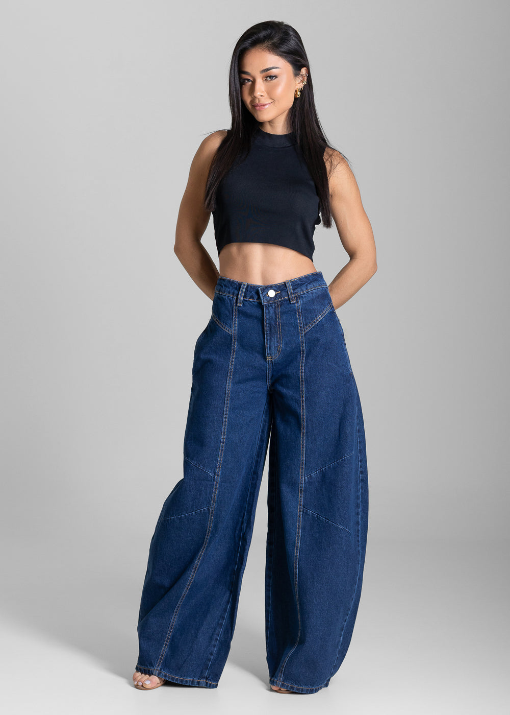 Calça Jeans Sawary Balloon - 283731 AZUL