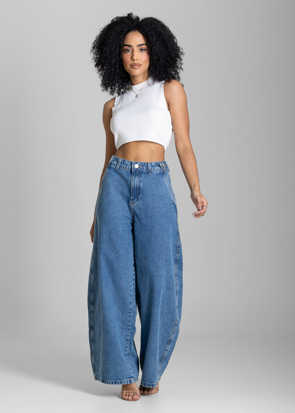 Calça Jeans Sawary Balloon - 283738 AZUL