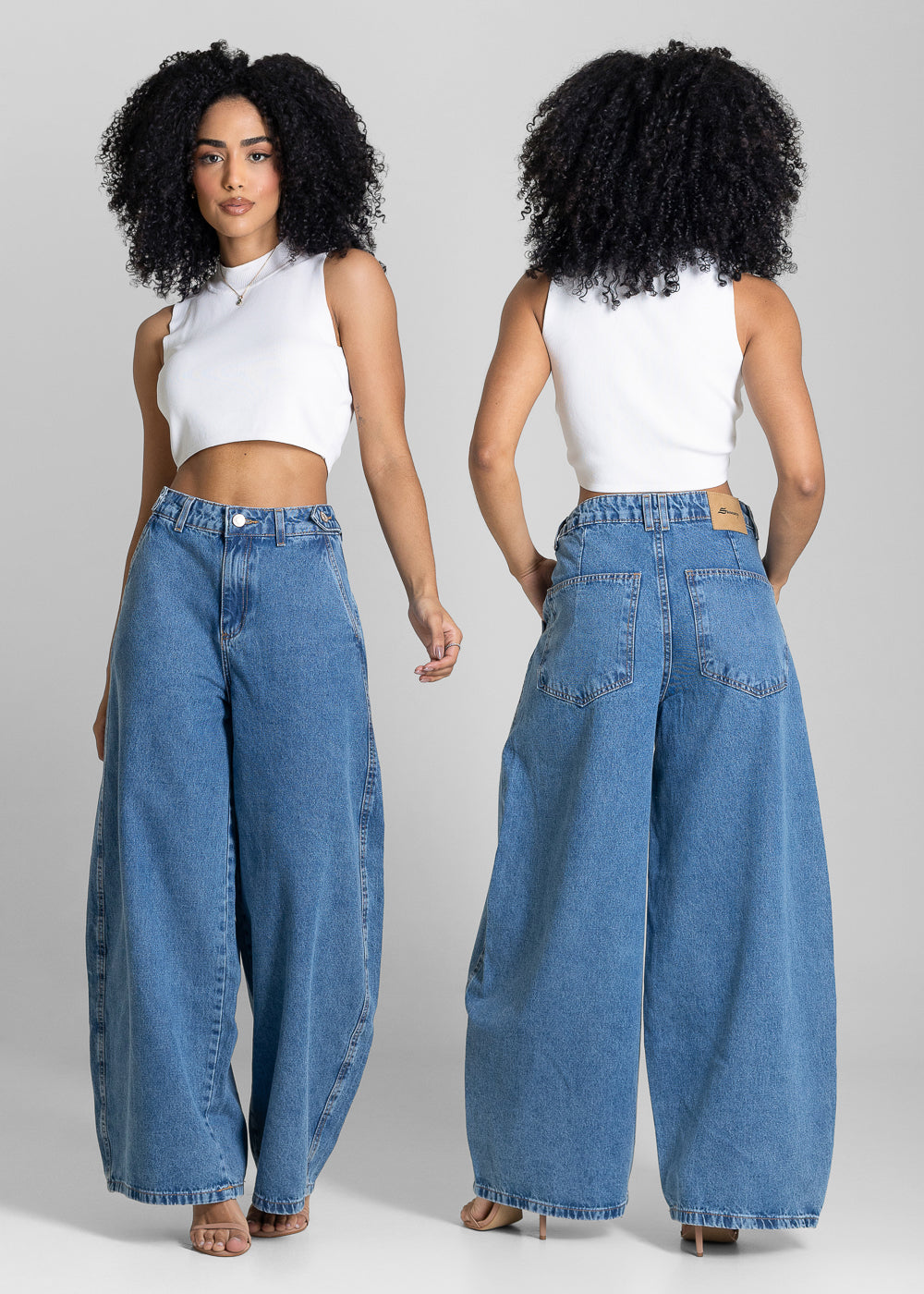 Calça Jeans Sawary Balloon - 283738 AZUL
