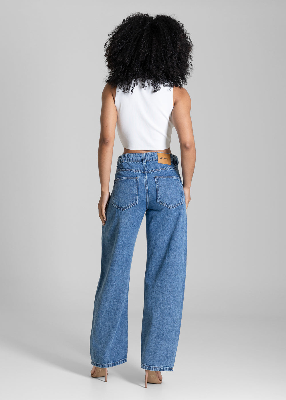 Calça Jeans Sawary Barrel - 283740 AZUL