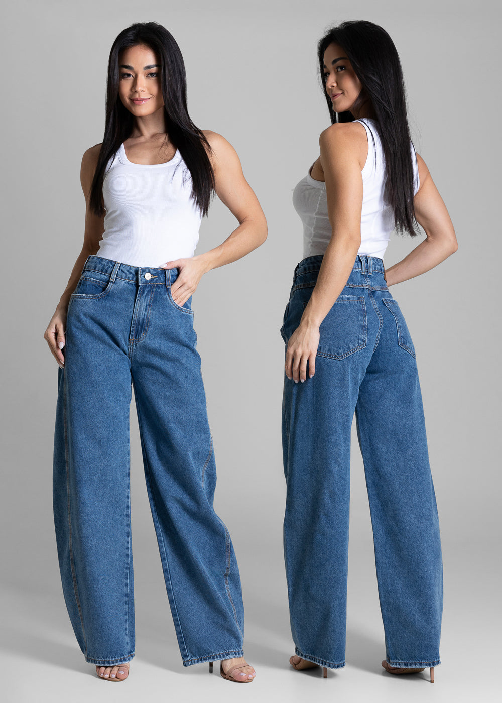 Calça Jeans Sawary Barrel - 283742 AZUL