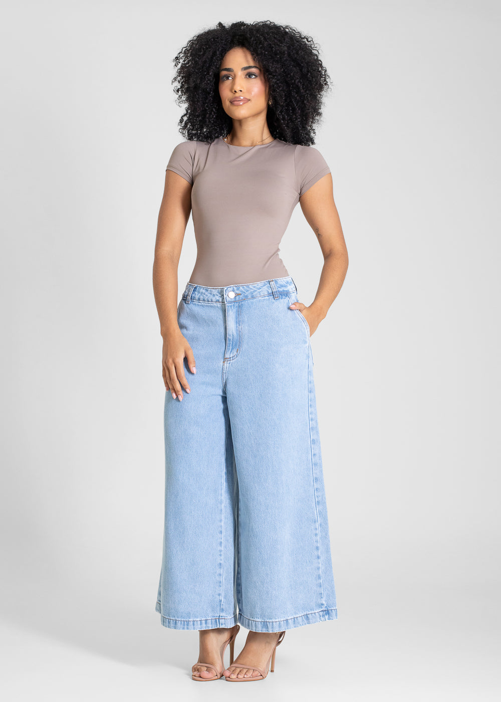 Calça Jeans Sawary Cropped - 283753 AZUL