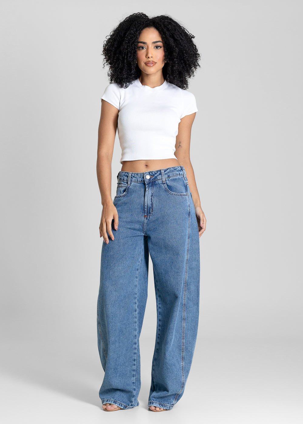 Calça Jeans Sawary Barrel - 283755 AZUL