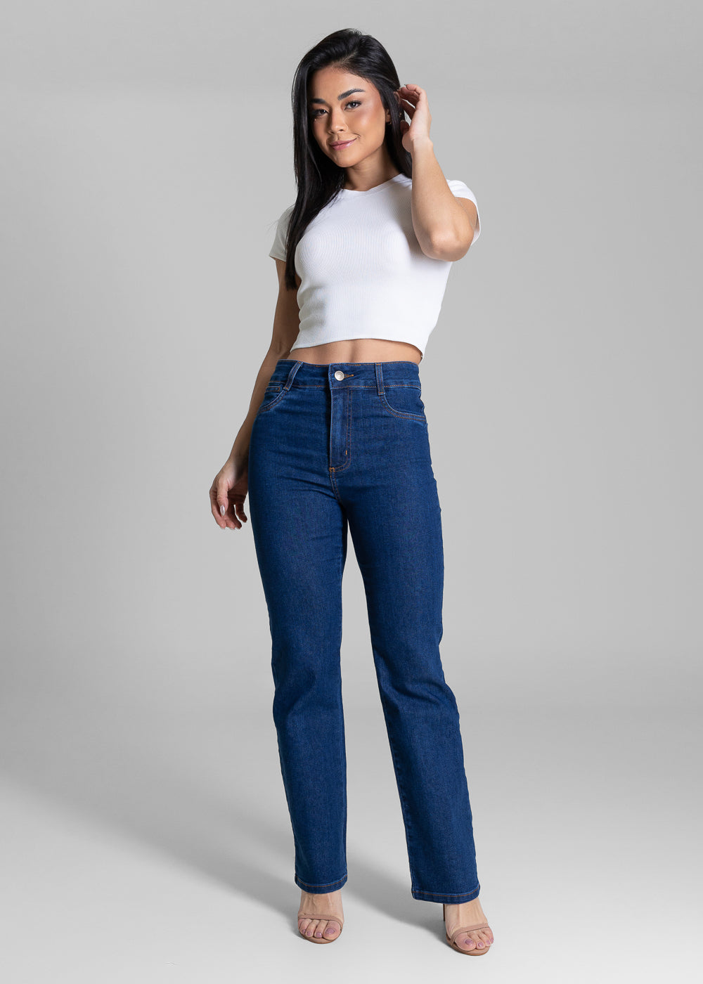 Calça Jeans Sawary Reta - 283764 AZUL