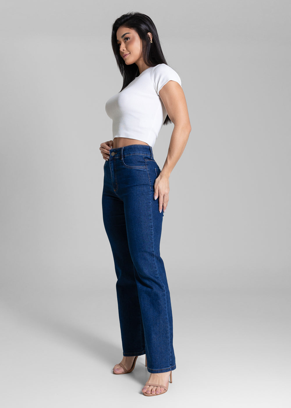 Calça Jeans Sawary Reta - 283764 AZUL