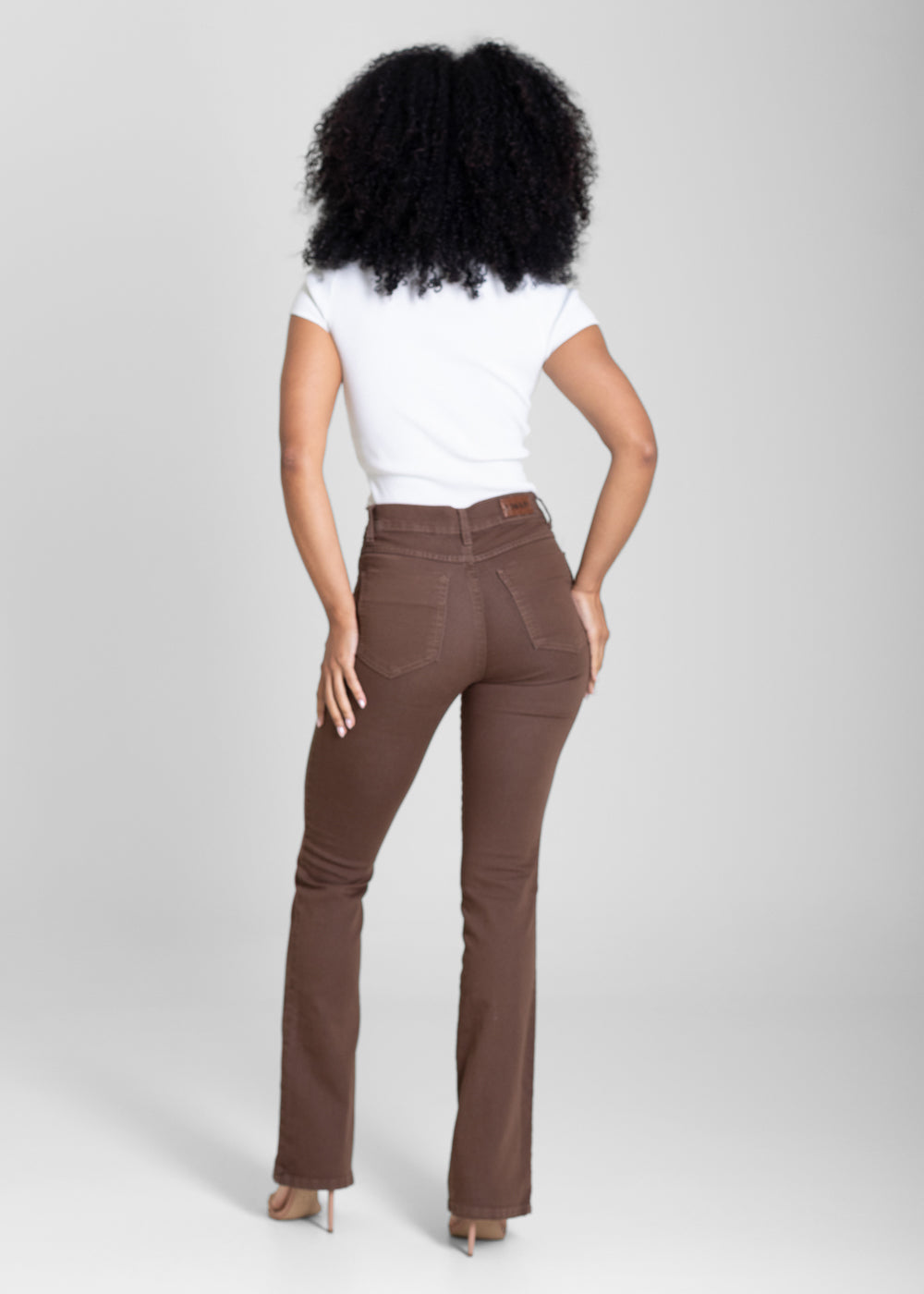 Calça Sarja Sawary Boot Cut - 283785 MARROM